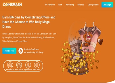 Coinsmash: Bitcoin giveaway app built with React and Node.js