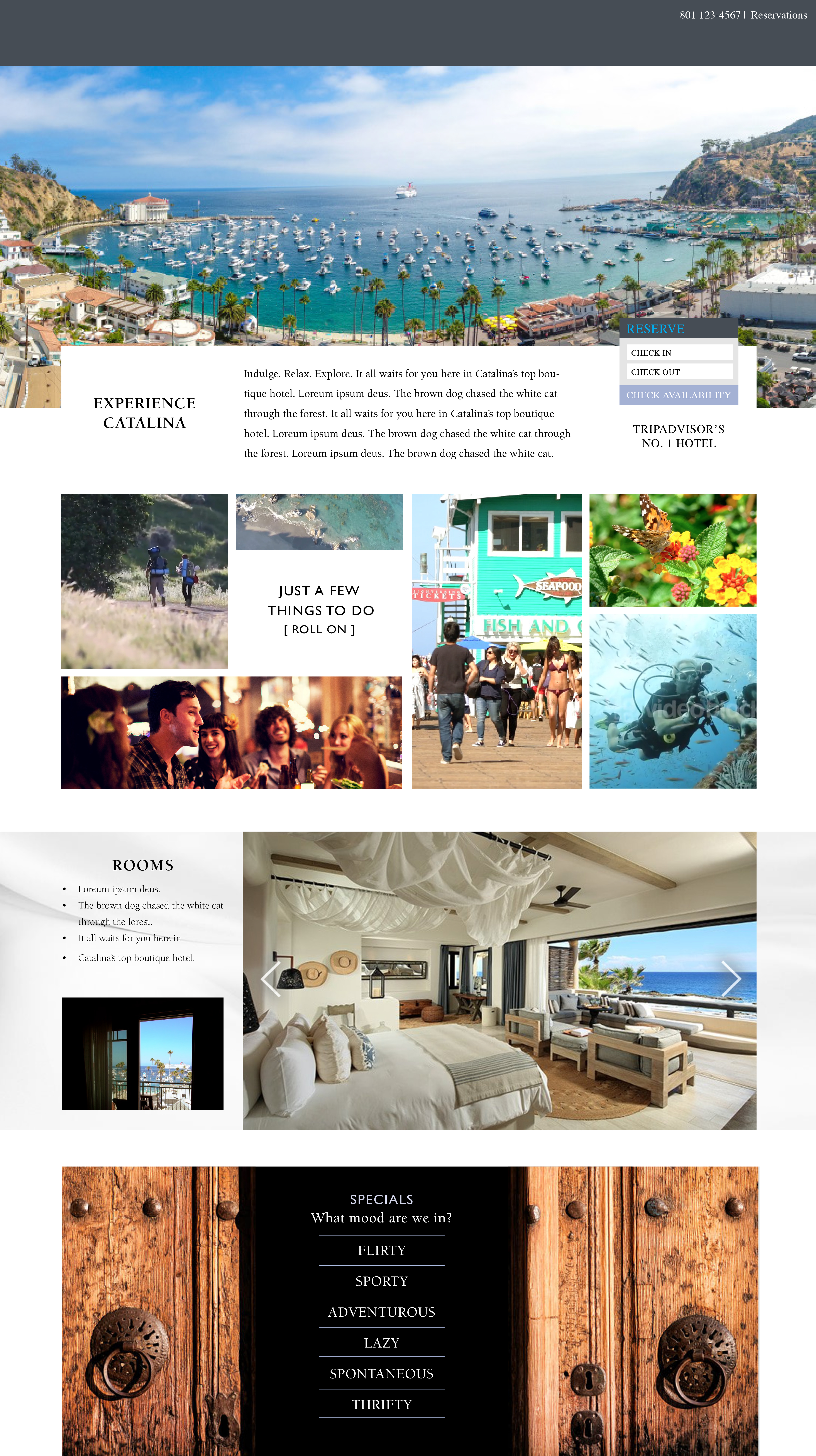 The Avalon Hotel Homepage